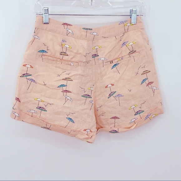 C&C California 100% Linen Cuffed Beach Umbrella Novelty Print - Picture 2 of 7